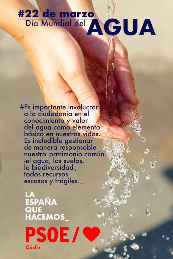 🚿 22 de marzo, Día Mundial del agua.