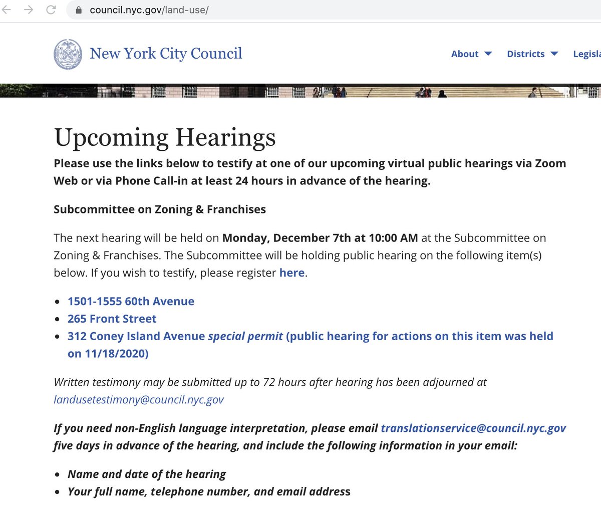 BrooklynRespect's tweet image. #BradPander office emailed that there would be no public testimony at a #ULURP hearing to prevent the opposition from being heard to #312coeneyislandavenue upzoning