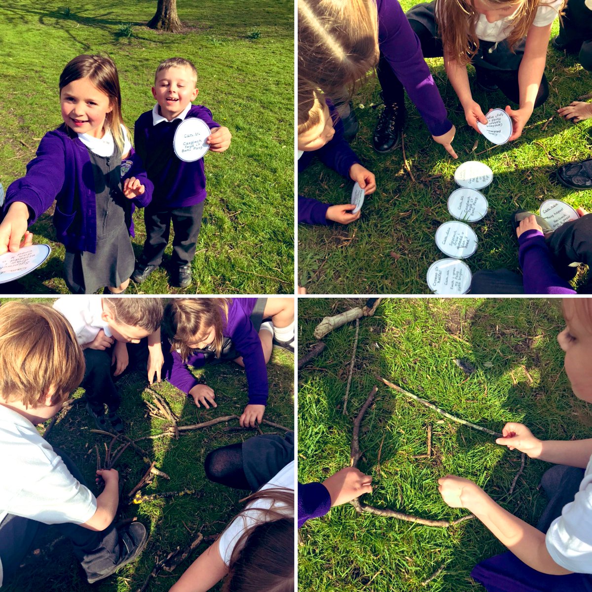 MeithrinYSC's tweet photo. Cawsom hwyl yn darganfod cliwiau wrth gwblhau yr Helfa Pasg heddiw #2SW ๐ฃโ๏ธ๐ https://t.co/E38GeUyOVX