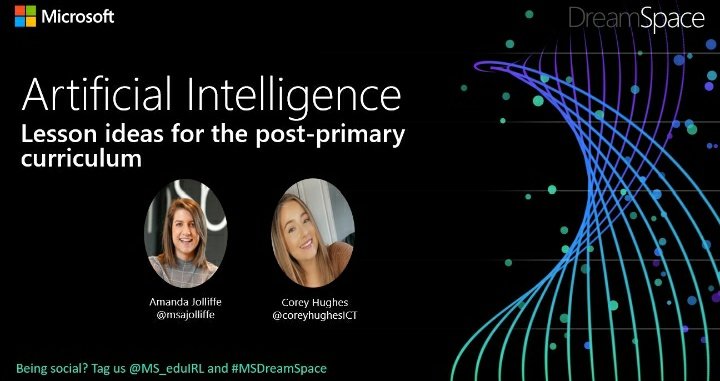 sjayc's tweet image. Enjoying this evenings webinar from @msajolliffe and @coreyhughesICT  of MS #dreamspace. How to integrate #AI into the #postprimary curriculum.Applicable to so many subjects, and lots of demos that could be used in school. @colaistebride
microsoft.com/en-us/research…