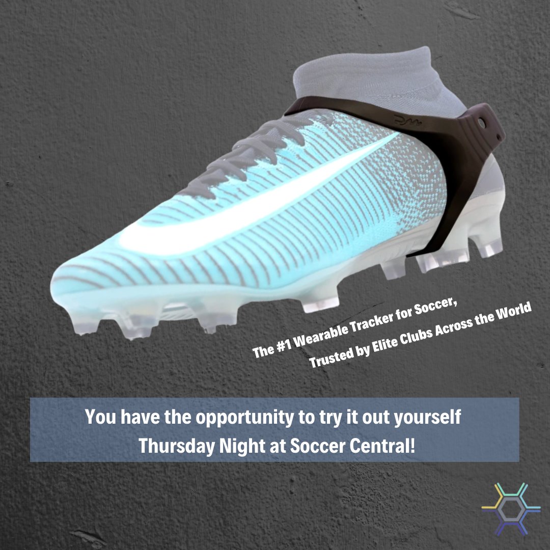 SoccerCentralSA's tweet photo. 📢 @Playermakertech will be in town for an exclusive demonstration of their Playermaker Uno wearable technology on Thursday! Available to all those practicing and playing at Soccer Central that night. https://t.co/n4KDubQr2W