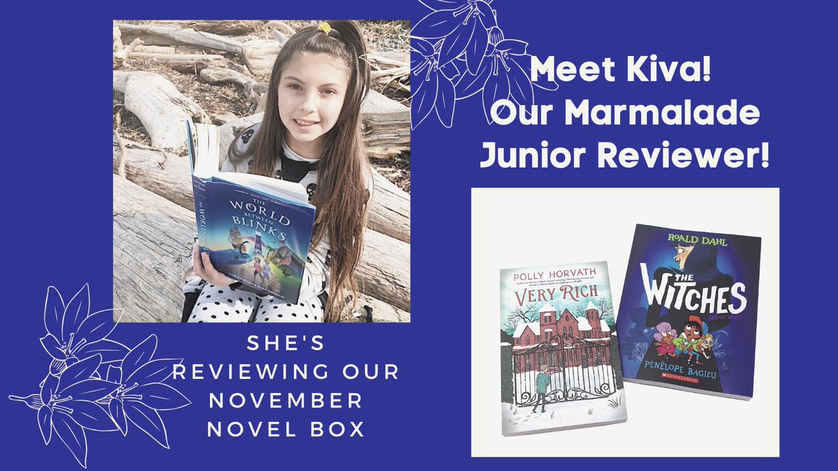 readmarmalade's tweet photo. What do kids actually think of our book picks? We asked! Kiva is 11 and has been an enthusiastic Marmalade reader since July 2020. Here’s Kiva’s review of our November Middle Grade Novel box https://t.co/tfaaFFX9Vr.🐈❤️📚 https://t.co/2aP5bkgxuD