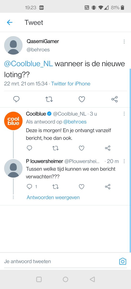 daisy007tje's tweet photo. @Coolblue_NL  wat is het nou ? https://t.co/W7e7o3G9BG