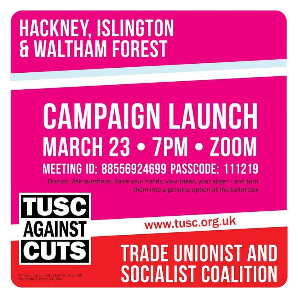 Hackney and Islington TUSC tweet media