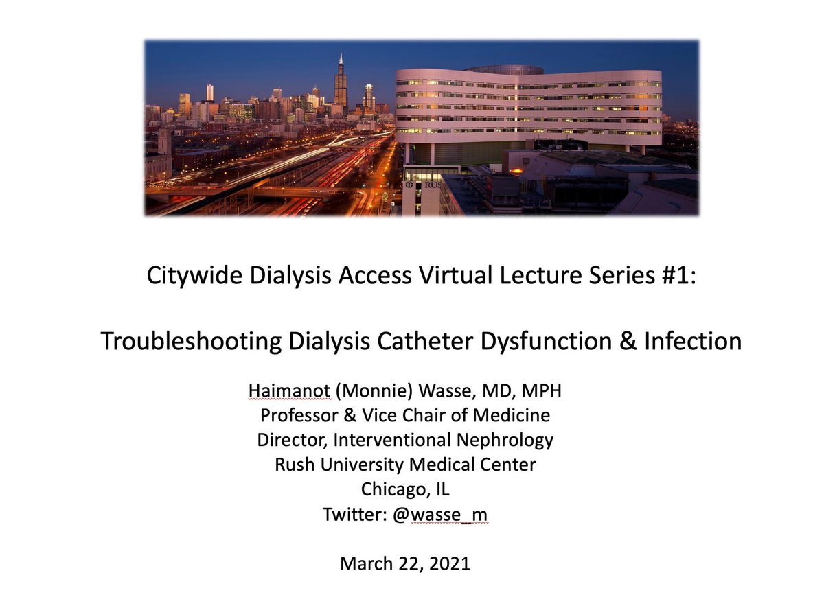 JochenReiser's tweet photo. Great turn out for the 1st Chicago Citywide Dialysis Access virtual lecture series, created to educate CHI renal fellows about dialysis access basics!
Thx to @anacaricardo at @UICNeph for hosting & @RushDOIM @wasse_m for speaking. 💥
#Stroger #Loyola https://t.co/AGaSGIc2bH