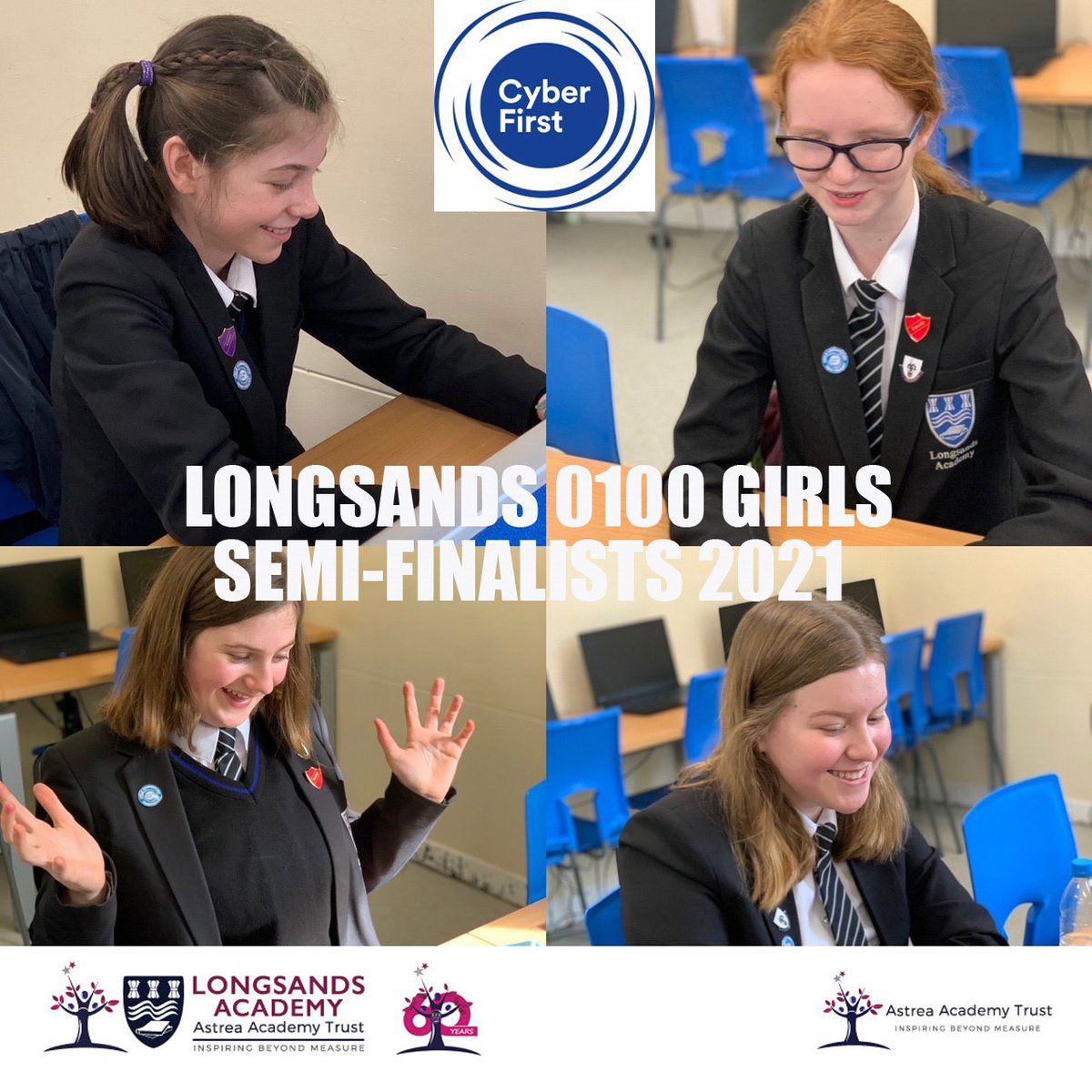 LongsandsNews's tweet photo. The results are in!  Our wonderful Year 8 Cyber First Girls team worked tirelessly in an intense semi-final on Friday 19th March and finished 4th overall. To have secured a place in the semi-final means that they were in the top 8% of 6,500 girls #cyberfirst @NCSC https://t.co/aZf2IAPKOy