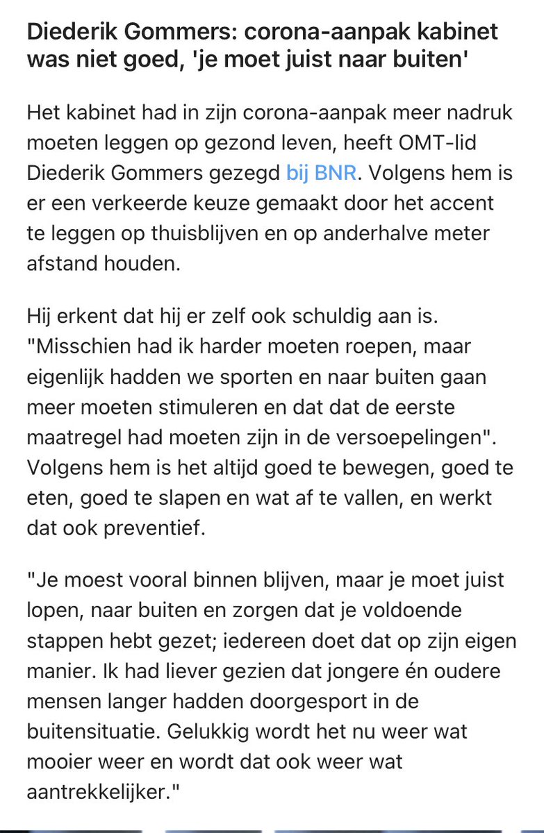 rubenhoukes's tweet photo. ‘Eigenlijk hadden wij sporten moeten stimuleren’.... 😥. Ach ach ach. Wat een armoede dat sport bij zoveel mensen nog steeds in het hokje vrijetijdsbesteding zit. Of iets met kampioen worden. Of nutteloze bezigheid.. https://t.co/RNcp4qYIqd