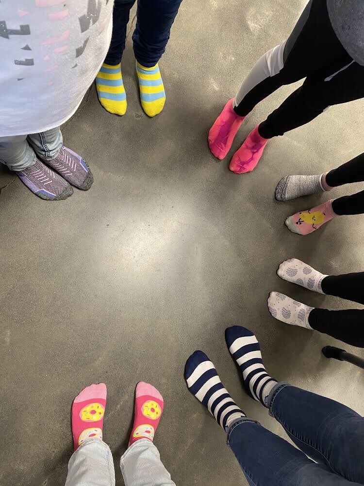We had a wonderful day back with EVERYONE! Several people were rocking socks for #Worlddownsyndromeday2021 too! #WelcomeBackHCS #CVESBruins #HCSStrongerTogether
