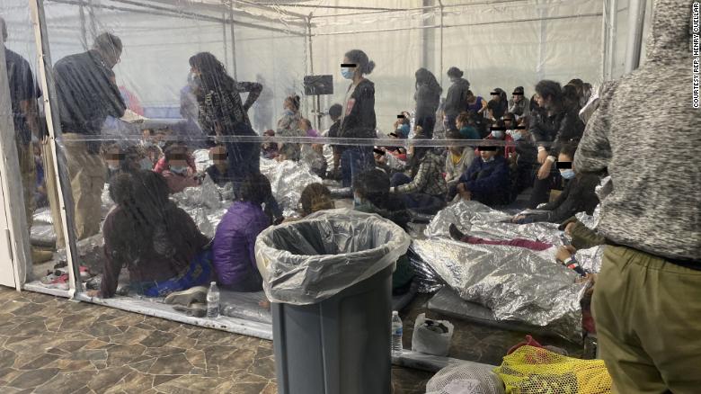 CNN's tweet photo. These photos reveal the conditions for children and adults in a US Border Patrol overflow facility in Texas https://t.co/txkPByQToy https://t.co/4mtQmh0VQz