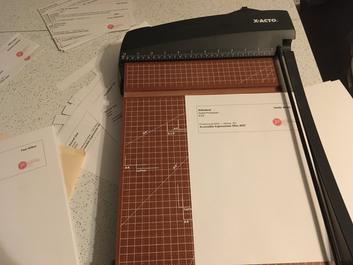 Our Accessible Expressions Ohio exhibition opens March 27th at the Springfield Museum of Art and we're packing it up for transport! 

We know you'll love it!
Join us this Saturday on Facebook live, at 11 AM, for a tour of the virtual exhibition! 

#AEO21