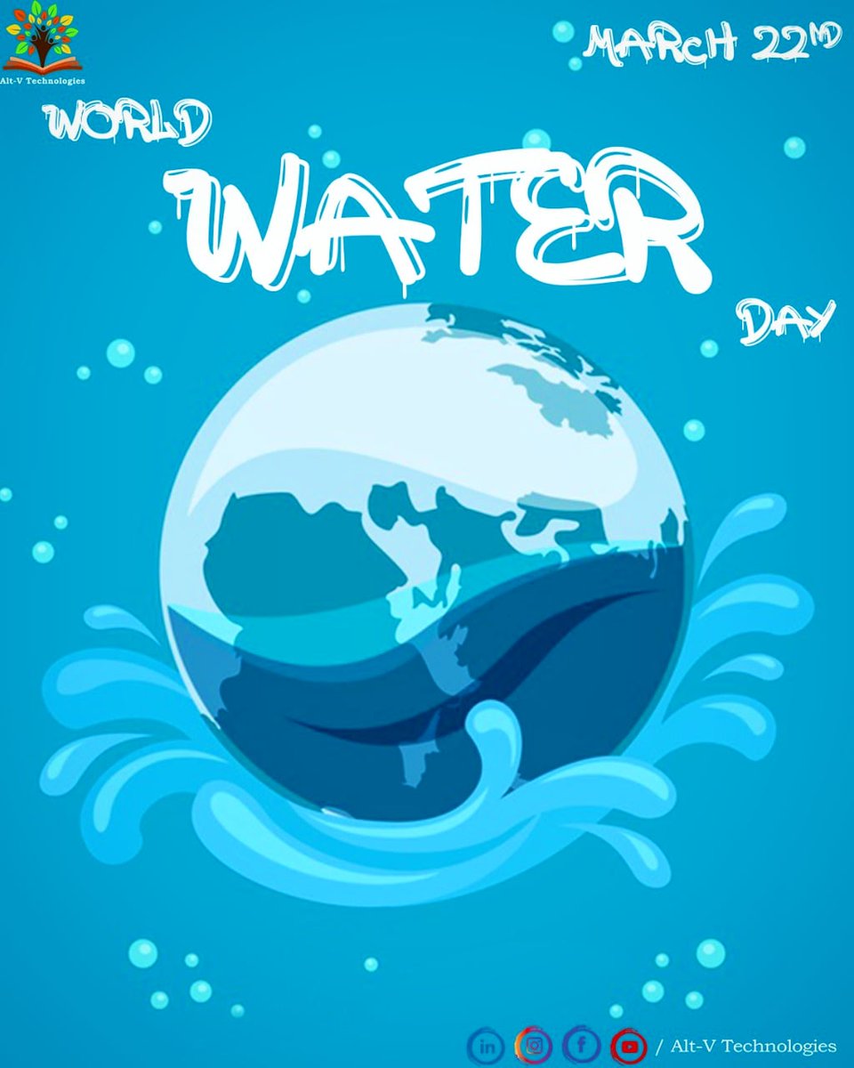 tech_altv's tweet photo. World Water Day celebrates water and raises awareness of the 2.2 billion people living without access to safe water. It is about taking action to tackle the global water crisis. 
#SaveWaterForFuture https://t.co/IZfc2v6Frv
