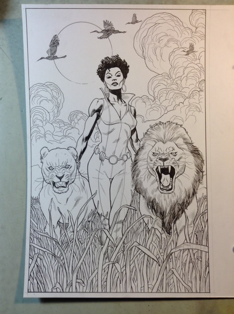 MizTeeFranklin's tweet photo. If you haven’t copped any art from @MikeHawthorne you’re missing out!
Mike did the #JookJoint cover & this Vixen commission!
Support his #kickstarter today! https://t.co/nKMPj38ElT https://t.co/n623tEHrsx