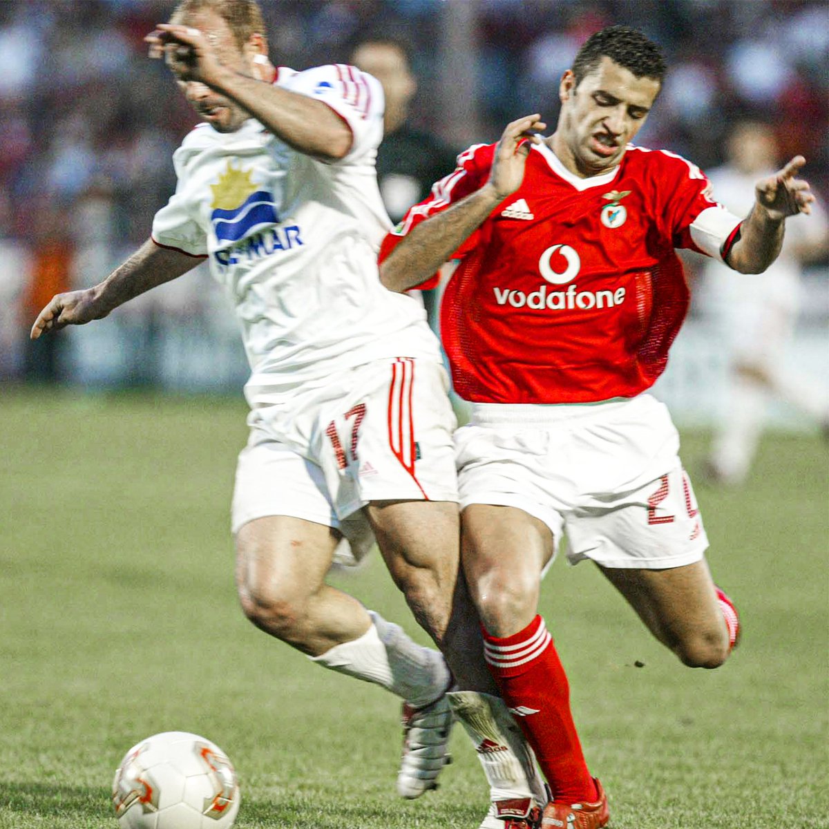 SL Benfica (@slbenfica) on Twitter photo ❤️⚪ Há 18 anos dissemos adeus ao "velhinho" Estádio da Luz. <a href="/simao20sabrosa/">Simão Sabrosa</a> marcou o golo da despedida!
#EPluribusUnum ❤️⚪ Há 18 anos dissemos adeus ao "velhinho" Estádio da Luz. <a href="/simao20sabrosa/">Simão Sabrosa</a> marcou o golo da despedida!
#EPluribusUnum