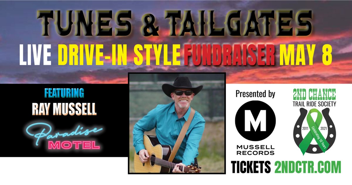 Tunes &amp; Tailgates Drive-In Concert May 8 in Elk Point, AB! Featuring ‘Special Guest’ Country Superstar 
<a href="/AaronPritchett/">Aaron Pritchett</a>⭐️

LINEUP includes <a href="/RayMussell/">Ray Mussell</a> of <a href="/ParadiseMotel6/">Paradise Motel Band</a>  

Listen🎸 youtube.com/watch?v=YUW4Xw…

Tickets 2ndctr.com
#fundraiser #liveshow #music #support