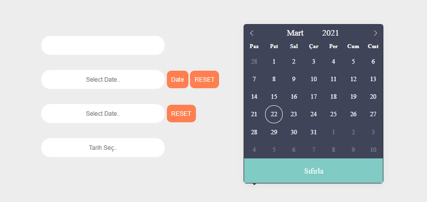 chnkc41's tweet photo. How to use Flatpickr? Customize and change language. (Turkish Language datepicker)

https://t.co/1a6zvcRf6i 

İf you want to use Vue.Js look at this.
 https://t.co/fwZvZ6VNOL

#frontend #flatpickr #datepiker #javascript  #vuejs #cihankoc https://t.co/S6TonQu1JX