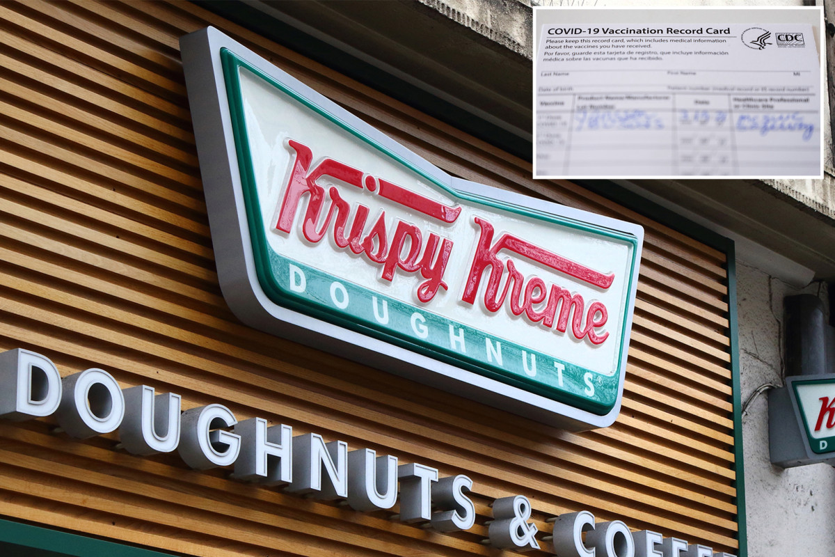 Krispy Kreme promo offers free doughnut with proof of COVID-19 vaccination trib.al/nMfOjZw