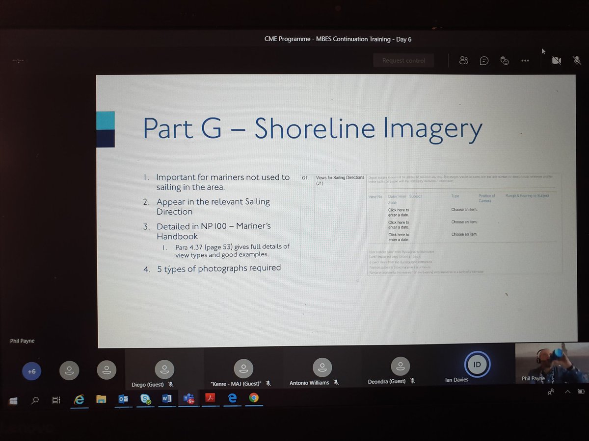 CME Programme (@cme_prog) on Twitter photo The <a href="/UKHO/">UK Hydrographic Office</a> team are now virtually in 🇯🇲 providing the MBES continuation training. It is day 6 and participants from the Maritime Authority, National Land Agency & Defence Force are very engaged in the discussions on gathering accurate bathymetric data. <a href="/UKinCaribbean/">UKinCaribbean 🇬🇧</a> <a href="/AsifAAhmad/">Asif Ahmad CMG 🇬🇧</a> The <a href="/UKHO/">UK Hydrographic Office</a> team are now virtually in 🇯🇲 providing the MBES continuation training. It is day 6 and participants from the Maritime Authority, National Land Agency & Defence Force are very engaged in the discussions on gathering accurate bathymetric data. <a href="/UKinCaribbean/">UKinCaribbean 🇬🇧</a> <a href="/AsifAAhmad/">Asif Ahmad CMG 🇬🇧</a>