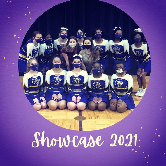 RKCheerleading's tweet photo. Earlier this month, we were able to perform for our competition routine for our family and friends at our first annual showcase! It was a great way to end the 2020-21 season! 💜💛 #cheer #RKcheer #CheerKougs #kougars #myRK #RK @RosatiKain https://t.co/td69hkOj0M