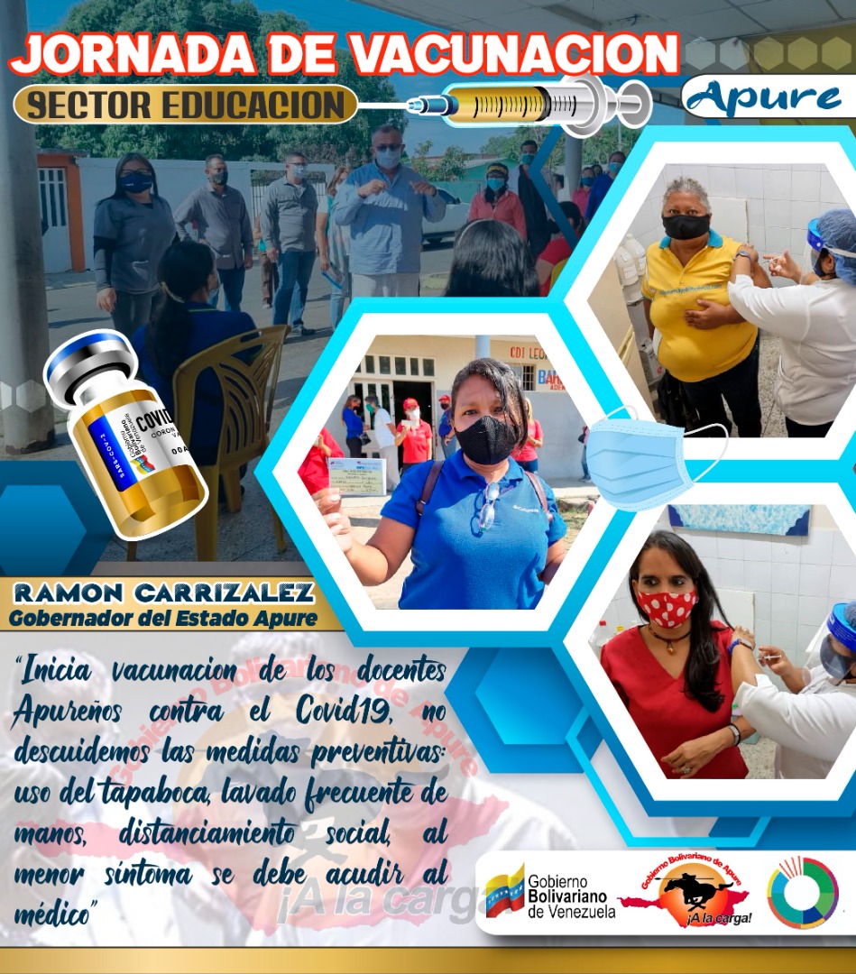 @Gob_ApureVE Con nuestro pueblo ✌️
🗣️ ¡𝐓𝐎𝐌𝐀 𝐏𝐑𝐄𝐂𝐀𝐔𝐂𝐈𝐎́𝐍!✍️🇻🇪
 Es importante tener en cuenta las medidas de prevención del coronavirus. No podemos bajar la guardia, recuerda que es por tu salud y la de los tuyos #FrenaElContagio 
#DescuidarseEsContagiarse