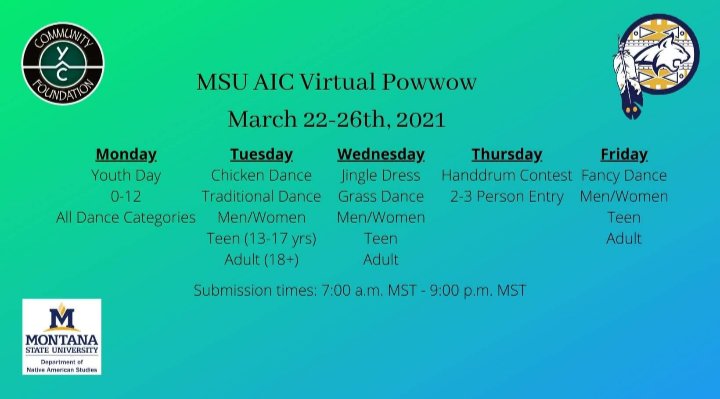 qsamsu's tweet photo. Also!! MSU AIC is having a virtual powwow and would love for you to check out what they're doing! Opening video can be found here: https://t.co/Q3NGF2hCwI https://t.co/kOQWkTysF2