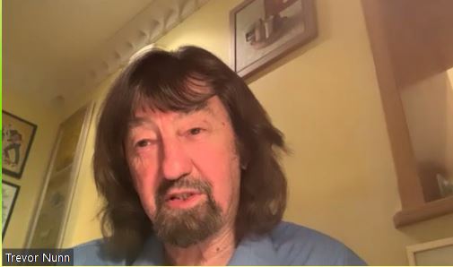 BrigitteUhrmann's tweet photo. There´s a man who loves his job. His passion is contagious. Sir #TrevorNunn #TalkingShakespeare with #GregDoran @TheRSC. Stunning memories of Dench, McKellen, Holm, Hall, Barton, Hands, you name them. And he loves the Barbican, yeah. A rich and mesmerizing hour. https://t.co/TUsERxdn7J