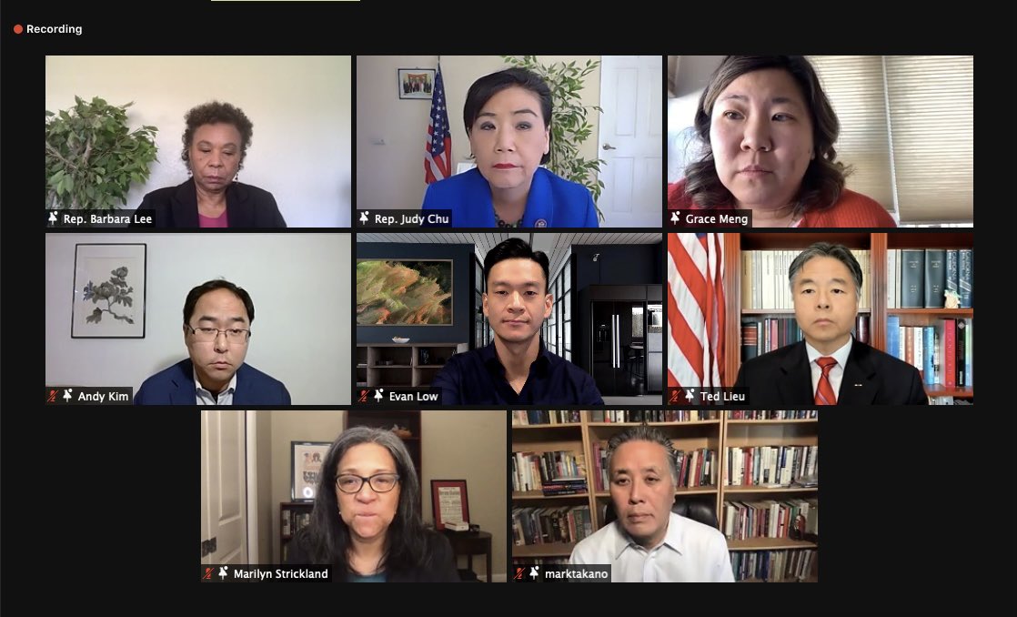 Hey, <a href="/MeetThePress/">Meet the Press</a> <a href="/NBCNews/">NBC News</a> and <a href="/chucktodd/">Chuck Todd</a>— How about any of these speakers on your show to discuss the #STOPASIANHATE  National movement? <a href="/RepBarbaraLee/">Rep. Barbara Lee (Archived)</a> <a href="/Grace4NY/">Grace Meng</a> <a href="/RepJudyChu/">Judy Chu</a> <a href="/RepMarkTakano/">Mark Takano</a> <a href="/tedlieu/">Ted Lieu</a> <a href="/RepStricklandWA/">Congresswoman Marilyn Strickland</a> <a href="/AndyKimNJ/">Andy Kim</a> <a href="/CAPAC/">Congressional Asian Pacific American Caucus</a> <a href="/APAICS/">APAICS</a>