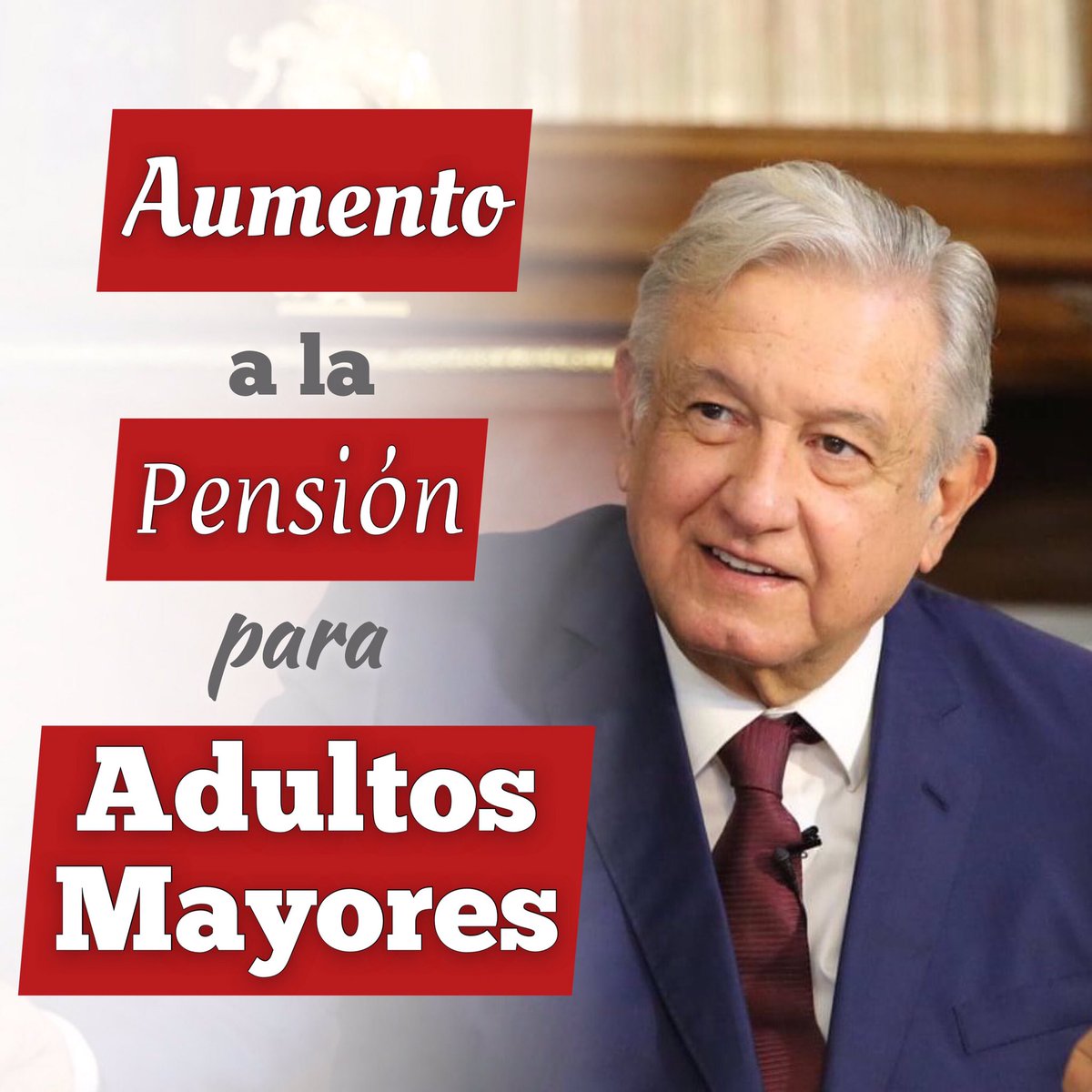 #AMLO anunció desde Oaxaca que la pensión para adultos mayores incrementará año con año,
además de que se entregará a partir de los 65 años. 👴🏻👵🏻

Tenemos un presidente que se preocupa por el pueblo. #La4TCumple 🙋🏻‍♂️