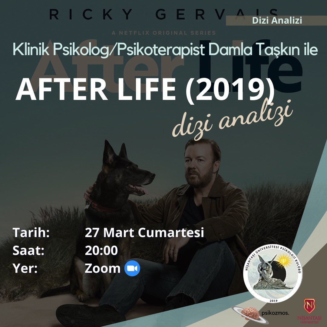 nishpsk's tweet photo. Merhaba,✨
27 Mart Cumartesi saat 20:00'de Sayın Psikolog/Psikoterapist Damla Taşkın ile gerçekleştirecek olduğumuz After Life dizi analizinin kayıt formu linkte yer almaktadır.🪐

https://t.co/MZg3EQbSvj…

#psikoloji #psikolojietkinlikleri #nisantasiuniversity #AfterLife https://t.co/qjtlt419eA