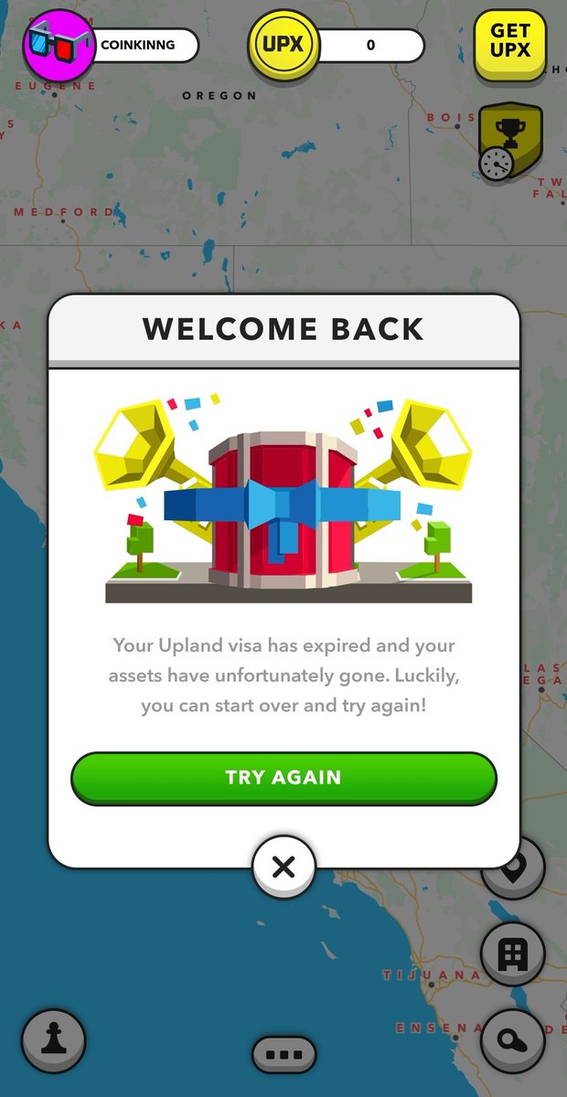 This game was so fucking annoying and I still slaved to keep my account for almost a year! Then they delete everything And take all my money and work  because I was not able to log on for 3 days.. <a href="/UplandMe/">Upland</a> is trash and they can try these nuts again