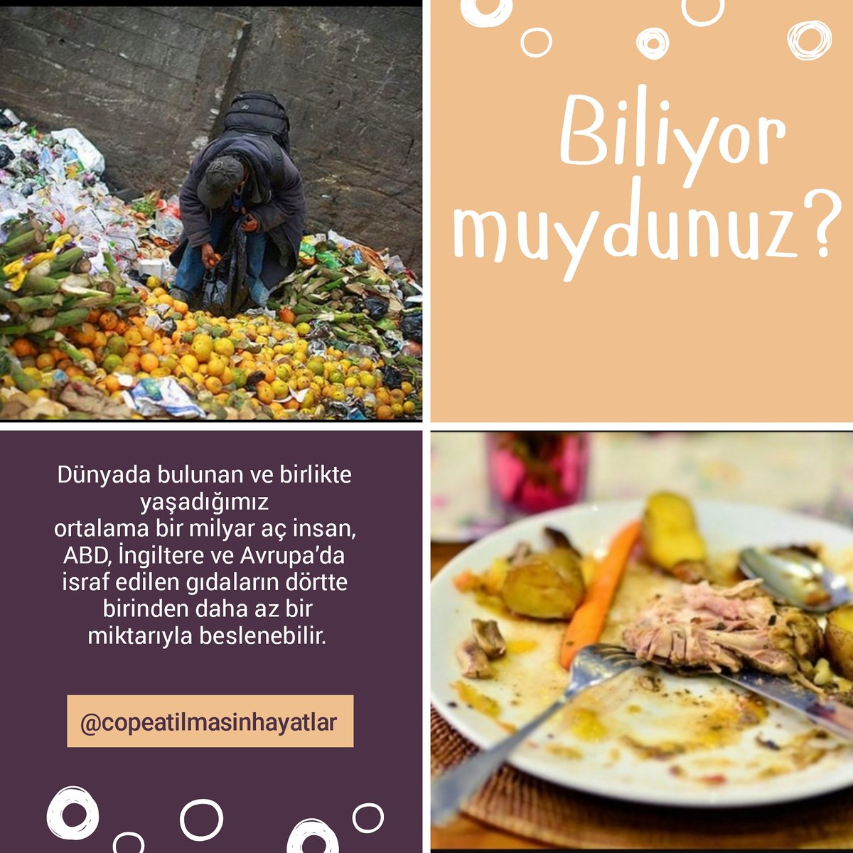 #gıdaisrafı #israf #kıtlık #gıdaisrafınasonver #gıdaisrafınason #israfetme #Copeatilmasinhayatlar