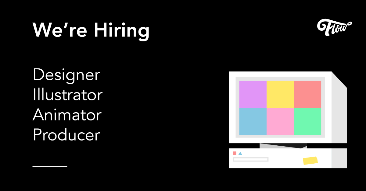 We_Are_Flow's tweet photo. 💥 WE'RE HIRING 💥

Following and a super busy spell and a number of exciting new client wins we're looking to add some talented people to our team.

���🏻 Designer 

👉🏻 Animator 

👉🏻 Illustrator 

👉🏻 Producer 

Full details of each role here - https://t.co/sNVBq2uTvy https://t.co/56LWtch8AV