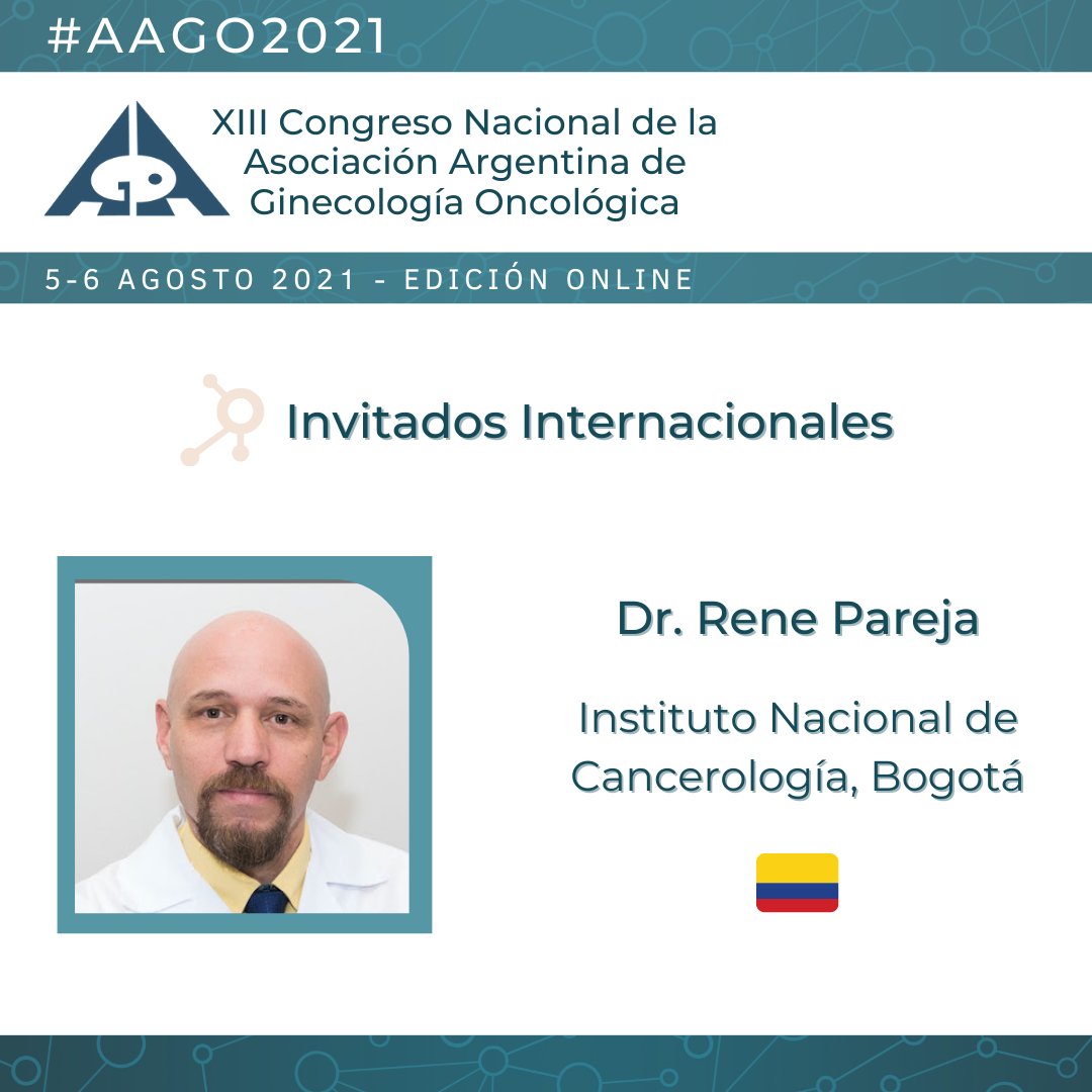 aagonco's tweet photo. 👨‍⚕️Dr. Rene Pareja del Instituto Nacional de Cancerologia, Bogota - Colombia 🇨🇴
📅Agendá la Fecha y se parte del Congreso #AAGO2021
#Ginecologia #oncologia https://t.co/s4QU45nx8j
