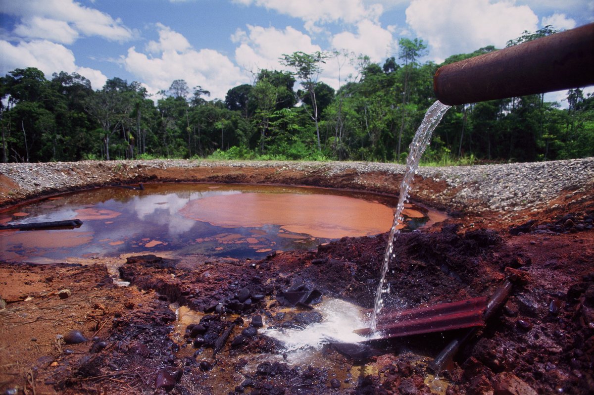 Remember on #WorldWaterDay that <a href="/Chevron/">Chevron</a> is one of the worst polluters of clean water on Earth. This is one of the 1,000 toxic waste pits the company left on Indigenous ancestral lands in Ecuador.

Clean water is a right—not a privilege.