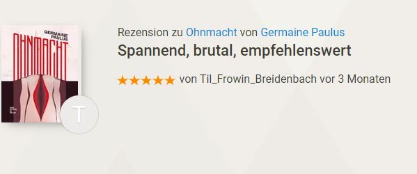 thedandyisdead's tweet photo. So viele feine Rezis gab's schon in den letzten Monaten!
Aber der Dandy hat eine ganz eigene Definition von ... "zeitnah". 🥰
Holt er jetzt nach. Der Schossel.
Hier eine schöne Kritik zur OHNMACHT.
Merci!
🖤🕷
https://t.co/Yv9mYtfRlw

#supportyourlocal #wegmannrockt https://t.co/9v3PuNuUfk