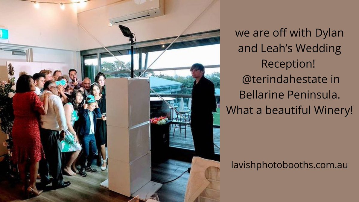 WillVines187's tweet photo. we are off with Dylan and Leah’s Wedding Reception! @terindahestate in Bellarine Peninsula. What a beautiful Winery!
#LavishPhotoBooths #photobooth #photoboothservice #photography #photoboothhiremelbourne #wedding #photooftheday #party #photo https://t.co/bsFdJVJgU8