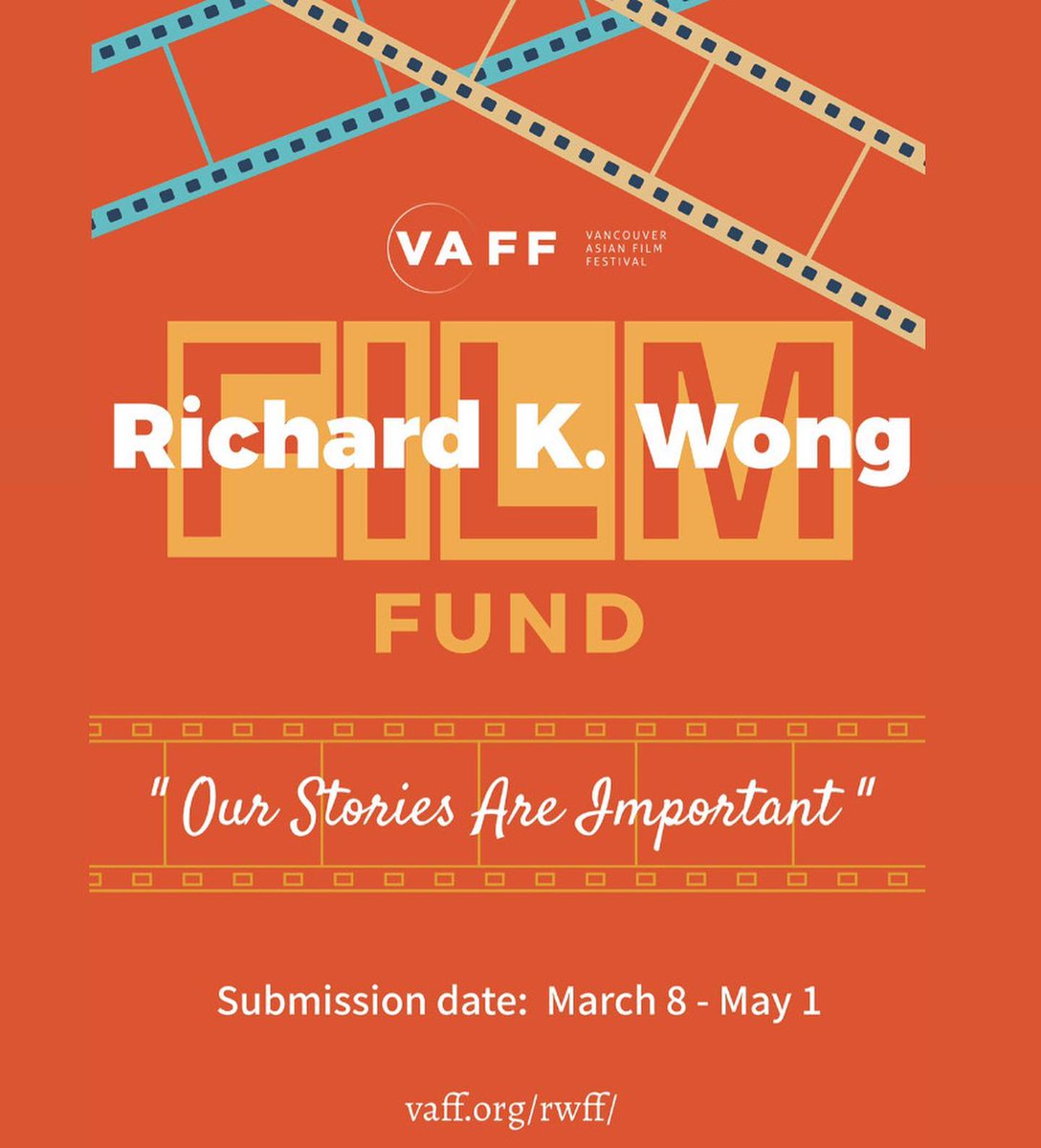 creativebcs's tweet photo. The Richard K. Wong Film Fund aims to support talented Asian Canadian filmmakers & TV producers, to develop, produce, & finish creative projects that raise the profile of Asians in Canada.
Apply now: https://t.co/7GOOmpuO2K @VAFFvancouver #VAFF #RWFF https://t.co/rDcdcY9M1U