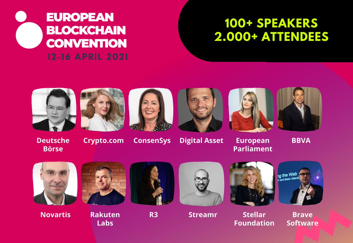 Excited to attend the 2021 European Blockchain Convention looking forward to learning & connecting with the other participants 😎👊 #EBCvirtual 
@EBlockchainCon