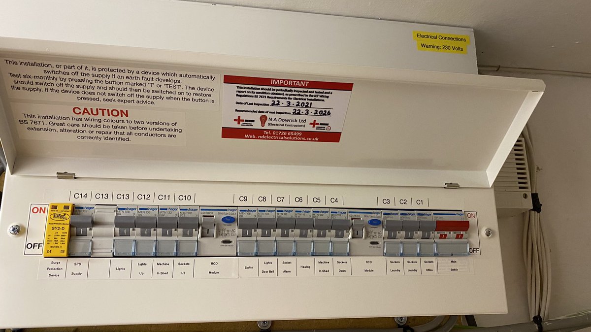 jamesdowrick96's tweet photo. Nice to get out on the tools and do a consumer unit change today! 😎⚡️ Back to the office tomorrow, leaving the super team to work their magic on our latest projects! 🗂📊😴 #TopTeam #ProperSparks https://t.co/kvhfFnHL5a