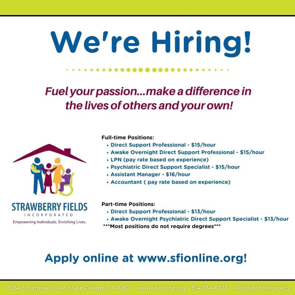 SFIncorporated's tweet photo. Strawberry Fields, Inc. is hiring! 

Apply online today at https://t.co/SjOEL5y8E4! 
Equal Opportunity Employer https://t.co/yTWAoECAdH