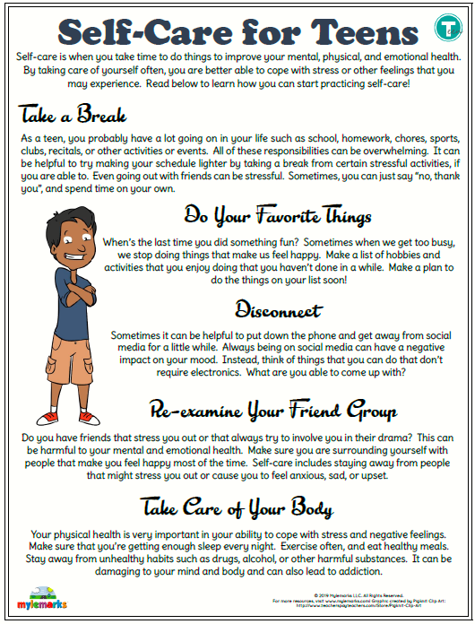 TeenWake's tweet photo. Check in! Need to focus some time on self-care? Take a minute to think about these ideas! https://t.co/P0PtMTEJcT