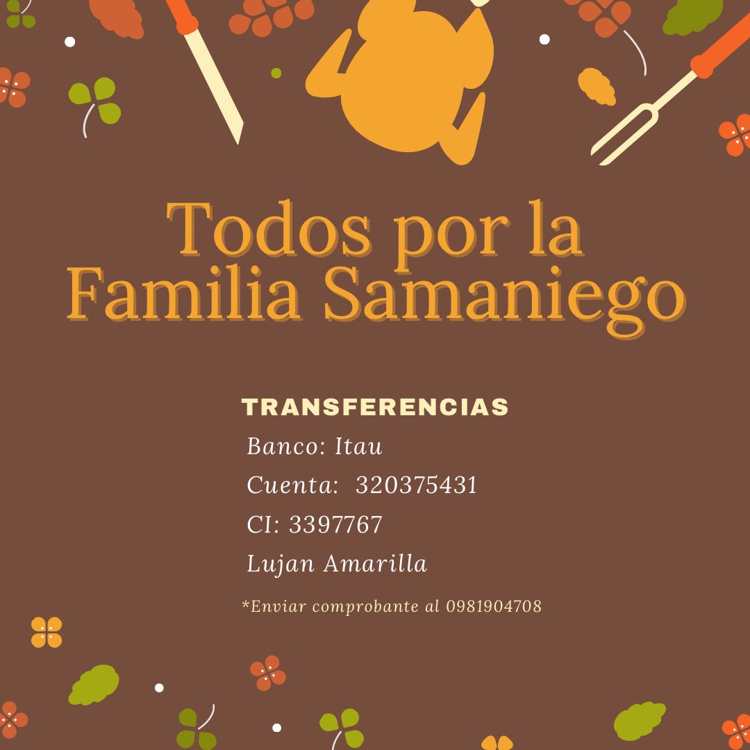 LujiAmarilla's tweet photo. Hoy nos toca ayudar!

Una amiga perdió a sus papás en menos de una semana, después de un mes de estar internados en Uti por COVID. Como sabemos, eso implica muchísimos gastos por día y queremos ayudarle a alivianar por lo menos una parte de esa deuda. Todo suma💪🏽 https://t.co/n60v016eCg
