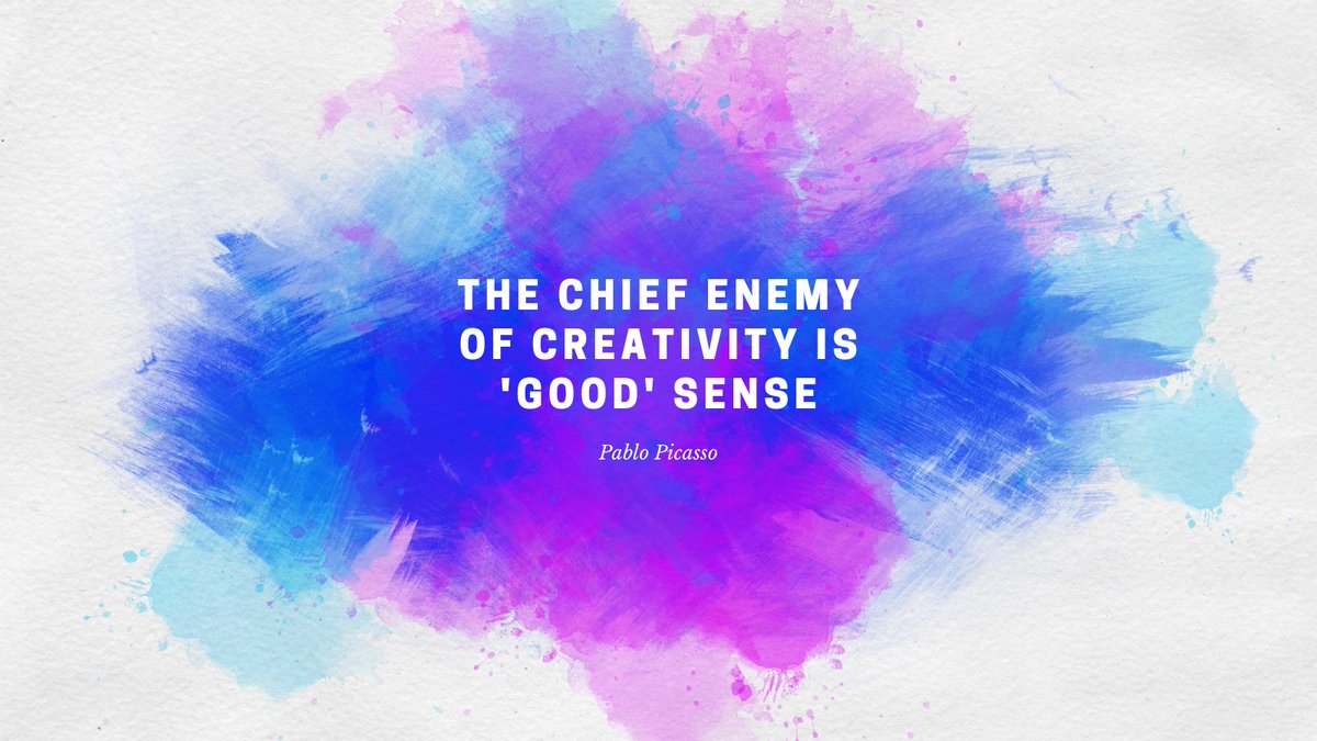 DiscoverDACO's tweet photo. Go ahead, be creative!
#BeCreative #CreativeQuote #PicassoQuote #MotivationMonday #Motivate #Creativity #Quotes #QuoteoftheDay https://t.co/wYOD8PUCTs