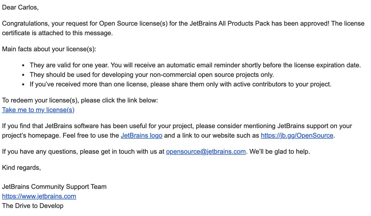 ansistrano's tweet photo. Thanks one more year to @jetbrains for supporting the @ansistrano and the overall Open Source community. https://t.co/QRti6naJ4D