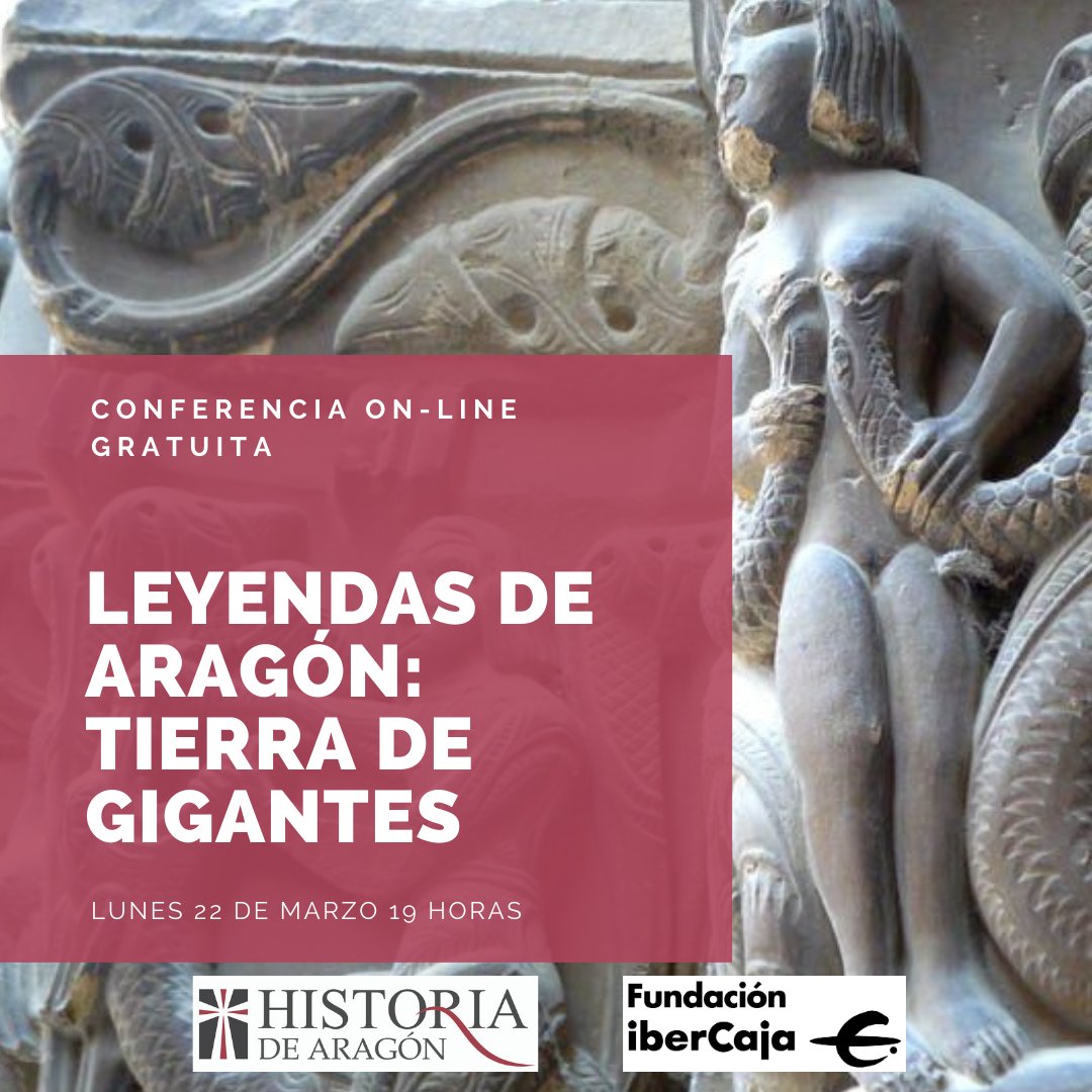 HistoriadAragon's tweet photo. 📯 Ya puedes ver la conferencia on-line "Tierra de gigantes" sobre las leyendas aragonesas que hemos impartido junto a la Fundación @IbercajaSocial.

📽️Vídeo➡️https://t.co/9kT0cOQHSe https://t.co/vpn9YkJedt