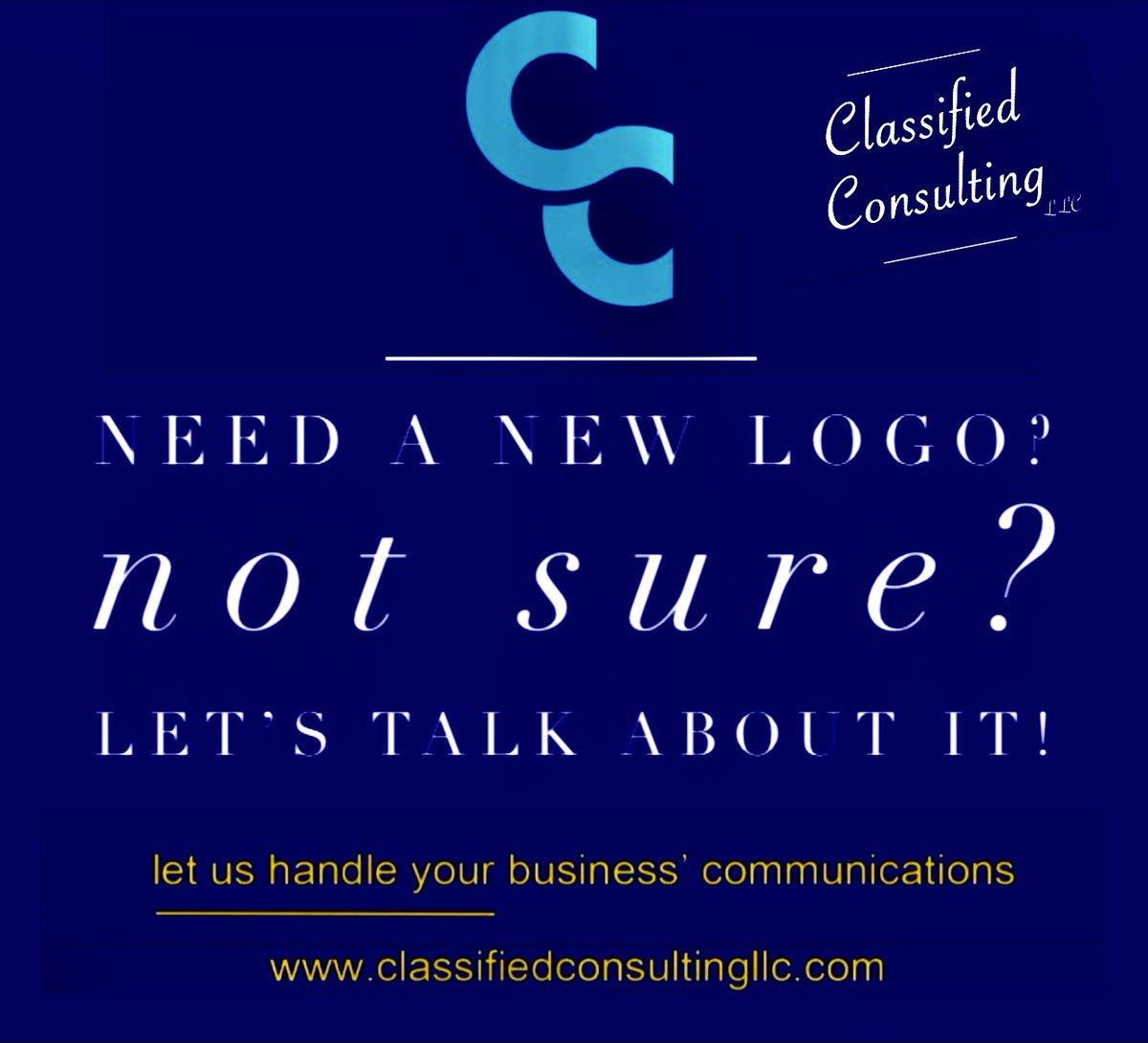 ClassifiedConul's tweet image. We're here to help,  let us refresh your logo. Put  us  to work!