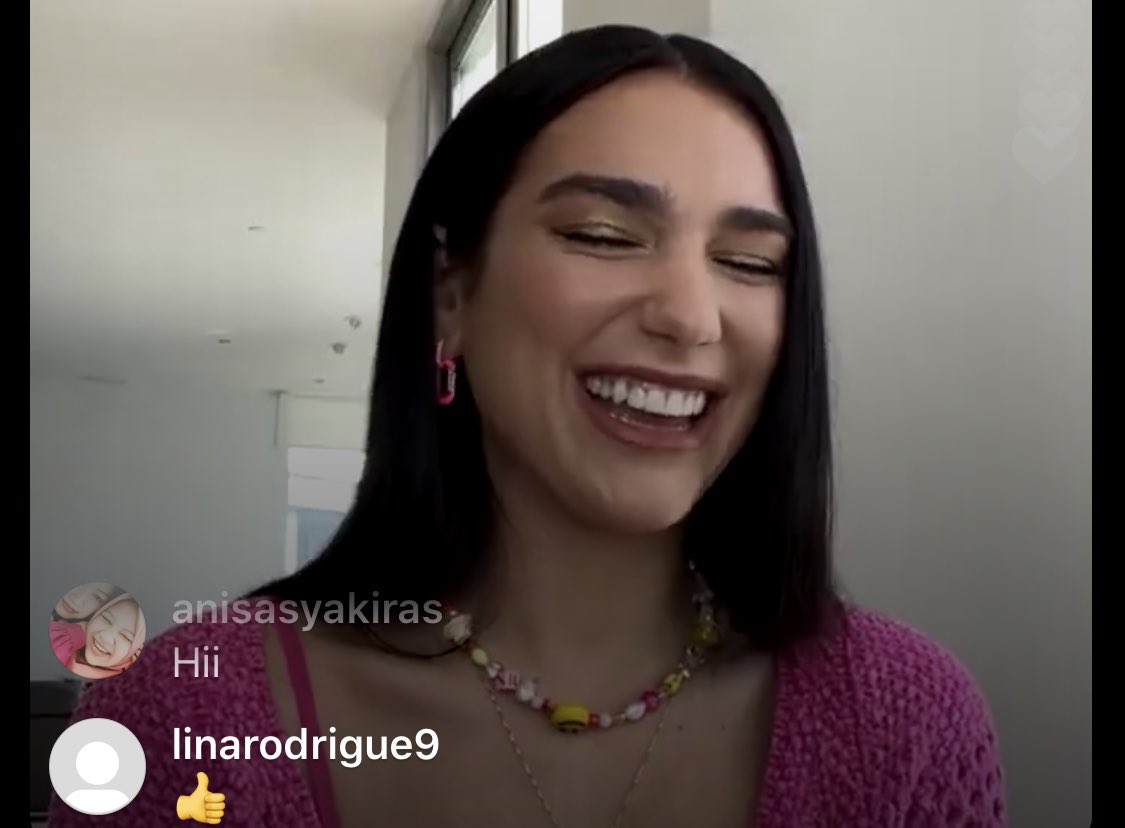 dlipanews's tweet photo. Dua Lipa on Instagram Live with Elton John (@eltonofficial) earlier! https://t.co/tPwqchadIW