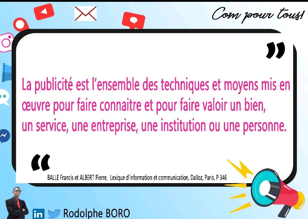 rodolphe_isaac's tweet photo. #𝐂𝐨𝐦_𝐩𝐨𝐮𝐫_𝐭𝐨𝐮𝐬!
▶️Post 001

La Publicité🤔?? voici sa définition⬇️⬇️ https://t.co/RKv3Sb4N6G