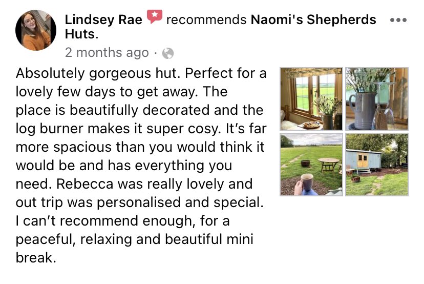 N_ShepherdsHuts's tweet photo. Thank You for such a lovely review 😊

We look forward to opening on the 12th April! 

Book soon, our weekends are getting booked up. 

https://t.co/k9lPyRxS0W 

#ukstaycation2021 #staycation2021 #traveladdict #travelblogger #staycation #shepherdshut #shepherdshutglamping https://t.co/LpeO5Gyf2k