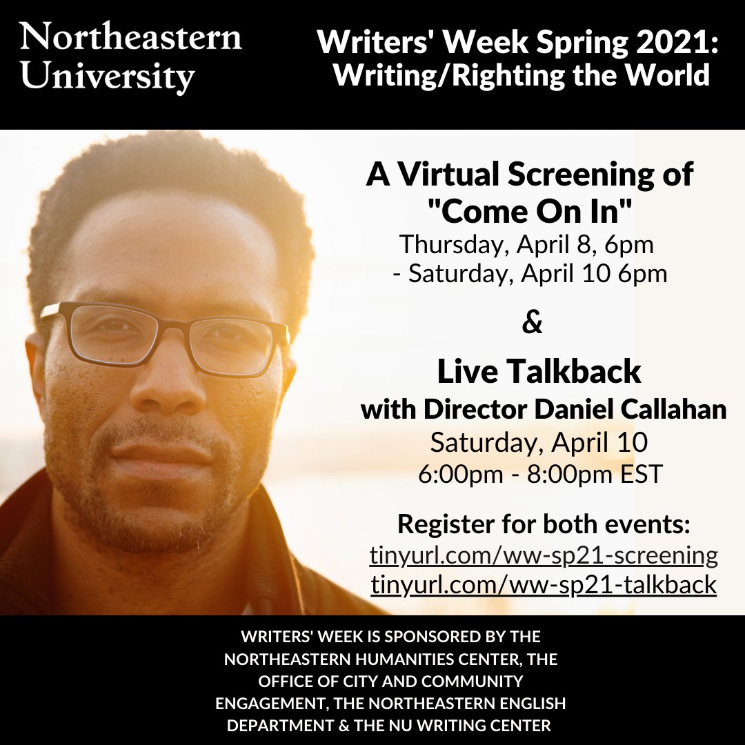 nuengaged's tweet photo. #NUWritersWeek is in 2 wks! Explore our exciting program grounded in social justice including our #WhyIWrite Mixer&amp;Panel, workshops led by the #bostonwriters community, and a new virtual film screening &amp; discussion w/the director! Register for all events: https://t.co/NdNEsYsZNZ https://t.co/XDjEPGO0XU