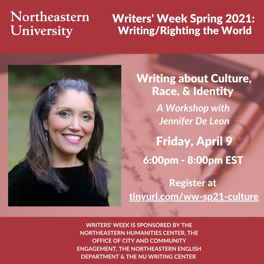 nuengaged's tweet photo. #NUWritersWeek is in 2 wks! Explore our exciting program grounded in social justice including our #WhyIWrite Mixer&amp;Panel, workshops led by the #bostonwriters community, and a new virtual film screening &amp; discussion w/the director! Register for all events: https://t.co/NdNEsYsZNZ https://t.co/XDjEPGO0XU